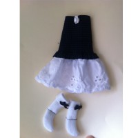 Robe Bleu marine / Blanc + Chaussettes assorties